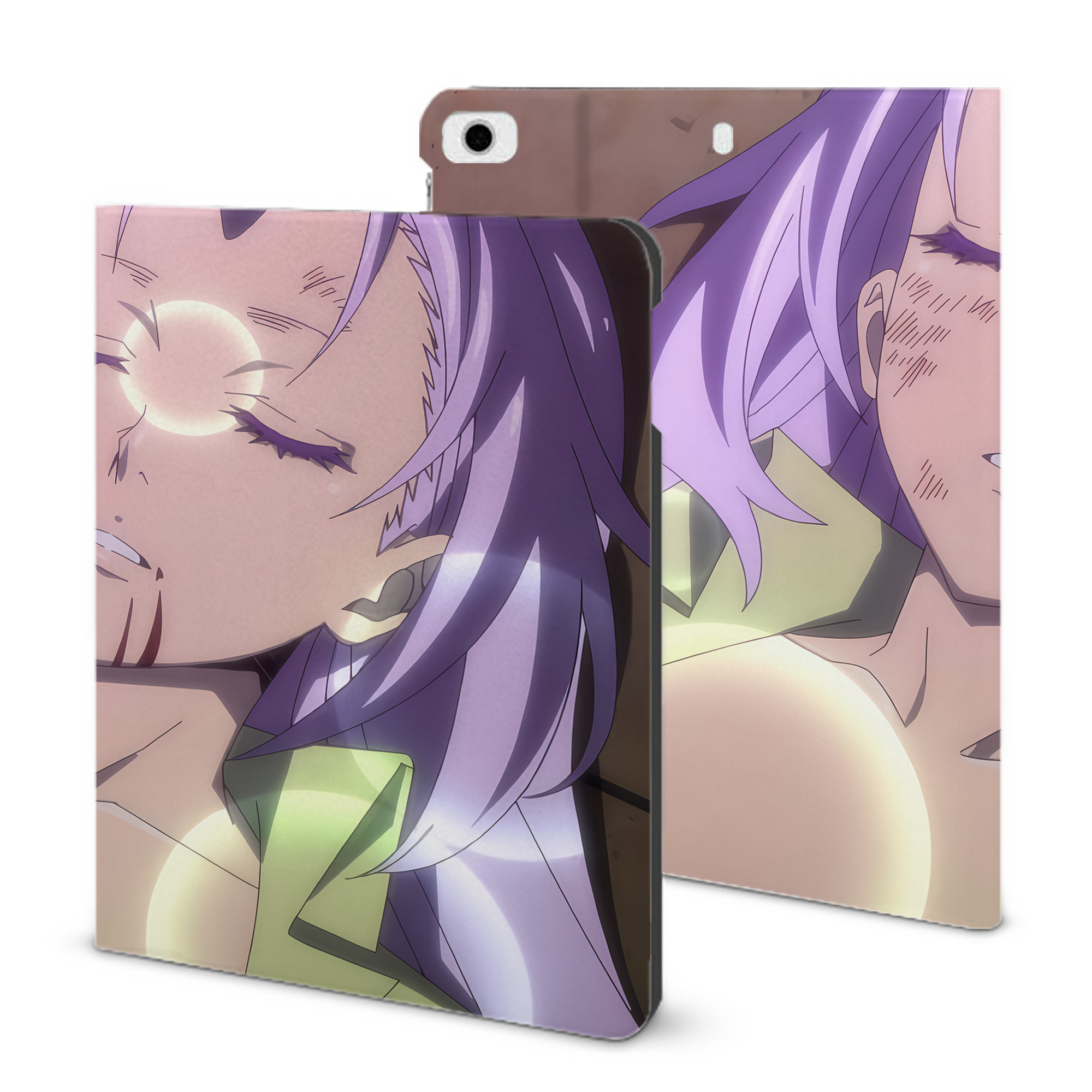 （画像用） 転スラ Regarding Reincarnated to Slime IPad ケース ブック型 PUレザー TPU 耐衝撃 軽量 薄型 ペン収納なし 全面保護 IPad 各モデル対応